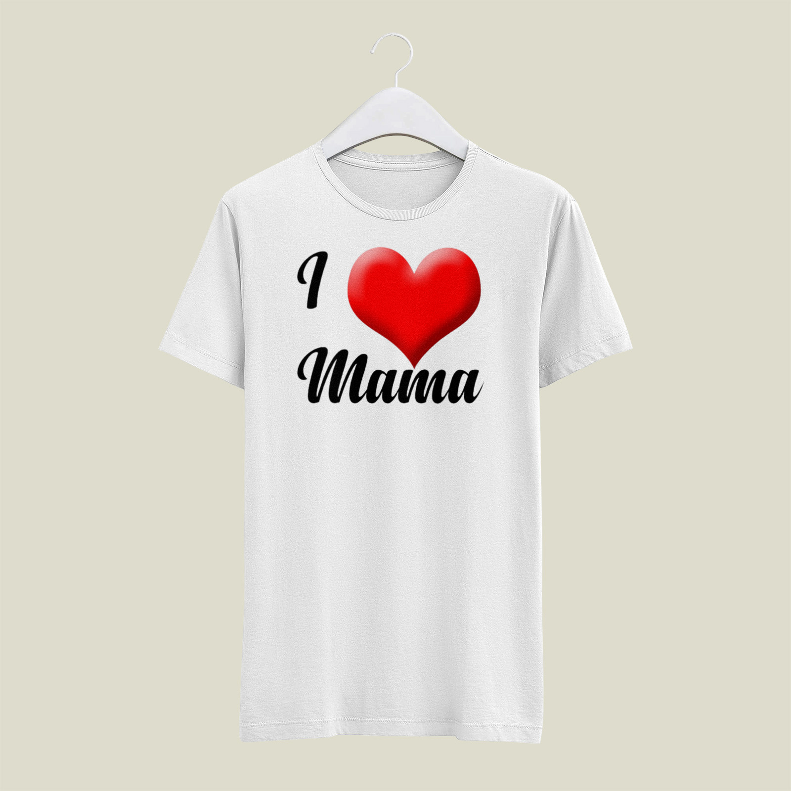 tshirt-hanging (1) Koszulka I love Mama - obrazek 1