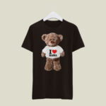 Koszulka z misiem i napisem „I ♥ MAMA” - obrazek 5