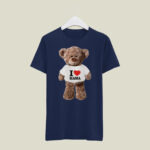 Koszulka z misiem i napisem „I ♥ MAMA” - obrazek 3