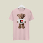 Koszulka z misiem i napisem „I ♥ MAMA” - obrazek 2