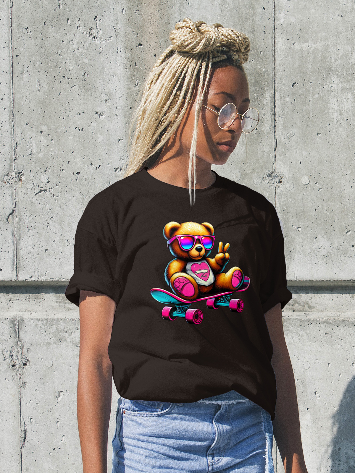 tshirt-19 (1) Koszulka Miś na Fali - obrazek 1